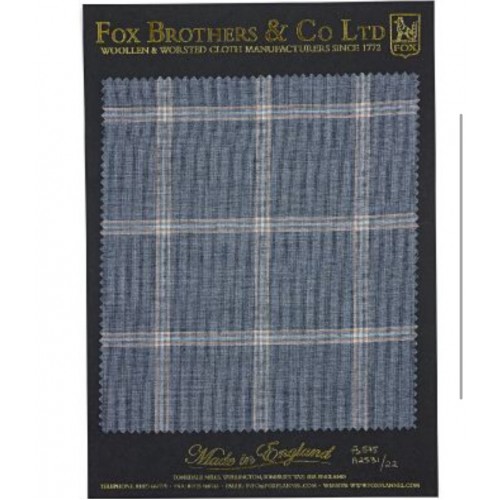 The Soft Navy Bordered Windowpane CODE: FS575 A2531/22